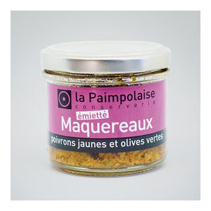 Émietté de maquereaux, poivrons jaunes et olives vertes - La Paimpolaise - enboite.ch
