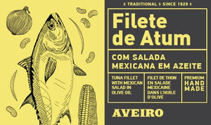 Filets de thon à l’huile d’olive en salade mexicaine - Aveiro Tuna - enboite.ch