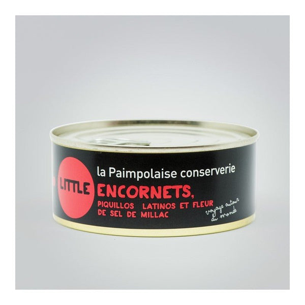 Tapas d'encornets, piquillos et fleur de sel de Millac - La Paimpolaise - enboite.ch