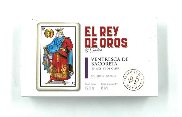Ventrèche de thonine à l'huile d'olive - El Rey de Oros - enboite.ch