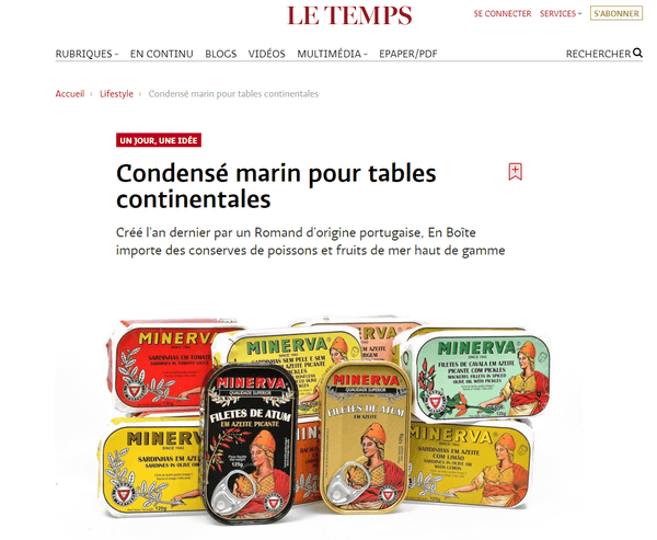 enboite.ch dans Le Temps - enboite.ch