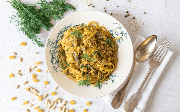 Pâtes à la sardine - enboite.ch