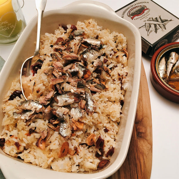 Riz frit aux sardines en conserve - enboite.ch