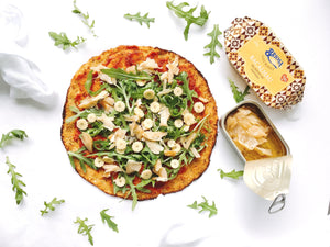 Tarte fine de chou-fleur aux filets de morue - enboite.ch