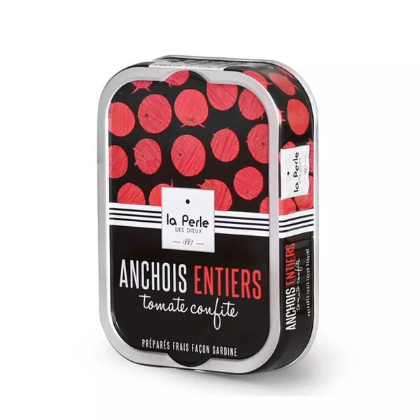 Anchois entiers à la tomate confite - La Perle des dieux - enboite.ch