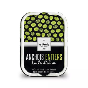 Anchois entiers à l'huile d'olive vierge extra - La Perle des dieux - enboite.ch
