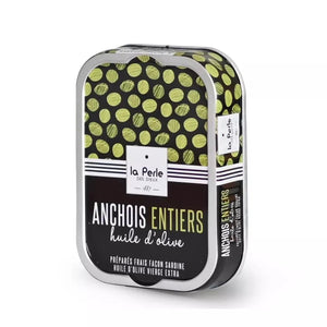 Anchois entiers à l'huile d'olive vierge extra - La Perle des dieux - enboite.ch