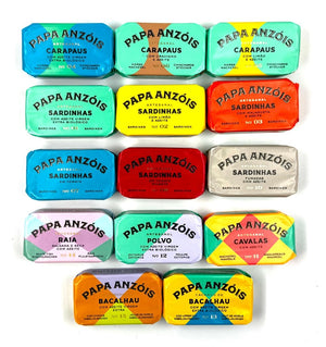 Assortiment complet Conserverie Papa Anzóis - Papa Anzóis - enboite.ch
