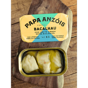 Cachaço de morue à l'huile d'olive bio extra vierge - Papa Anzóis - enboite.ch