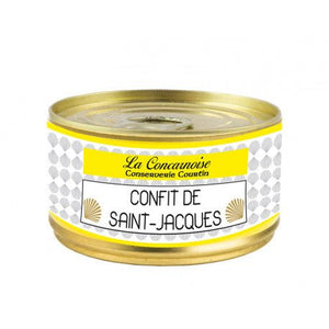 Confit de noix de Saint-Jacques - La Concarnoise - enboite.ch