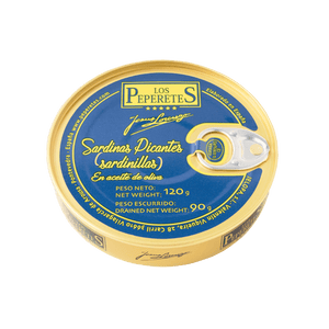 Petites sardines à l’huile d’olive piquante - Los Peperetes - enboite.ch