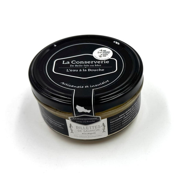 Rillettes de saumon aux algues de Belle - Ile - en - Mer - Conserverie de Belle - Ile - en - Mer - enboite.ch