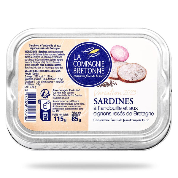 Sardines à l'Andouille et aux Oignons - La Compagnie Bretonne - enboite.ch