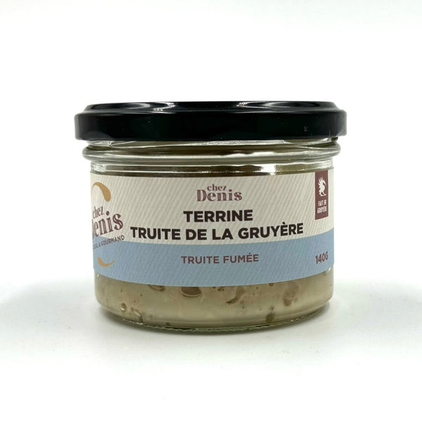 Terrine de truites fumées de la Gruyère - Chez Denis - enboite.ch