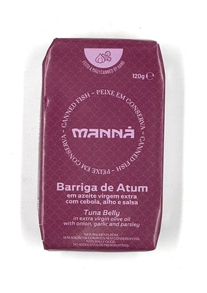 Ventrèche de thon à l'huile d'olive, oignon, ail et persil - Manná - enboite.ch