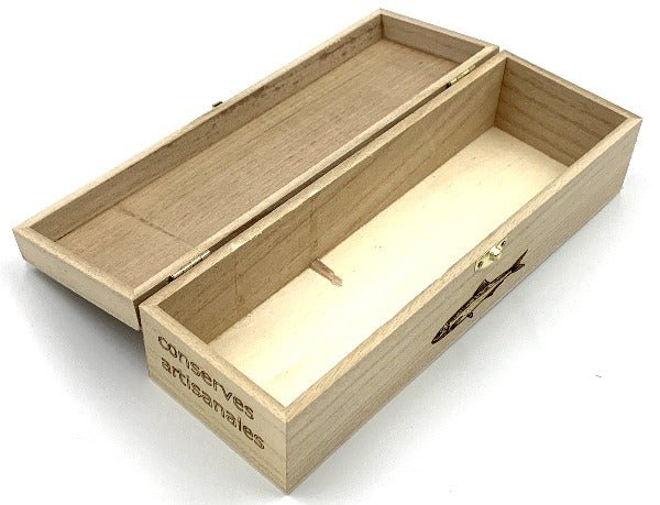 Boîte en bois pour six conserves et deux pâtés - enboite.ch - enboite.ch