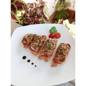 Émietté de sardines à la tomate confite - Saboreal - enboite.ch