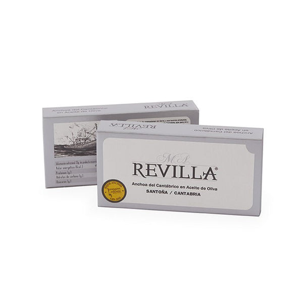Filets d'anchois à l'huile d'olive - M.A. Revilla - enboite.ch