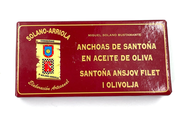 Filets d'anchois de Cantabrie à l'huile d'olive - Solano-Arriola - enboite.ch