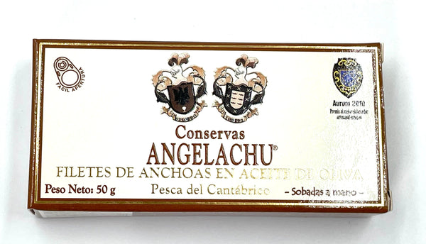 Filets d'anchois de Cantabrie à l'huile d'olive - Angelachu - enboite.ch