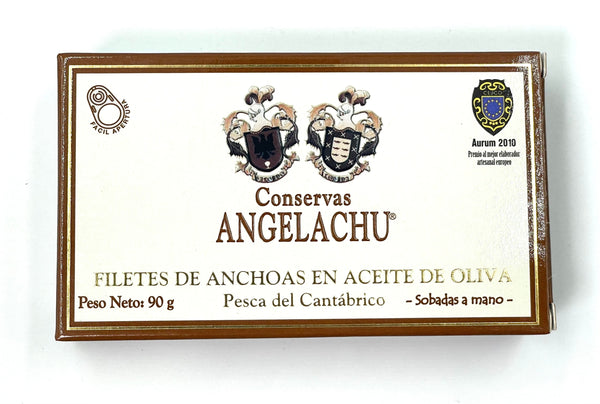 Filets d'anchois de Cantabrie à l'huile d'olive - Angelachu - enboite.ch