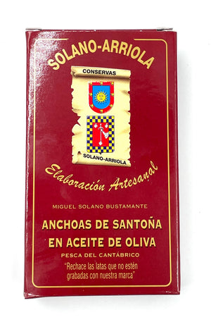 Filets d'anchois de Cantabrie à l'huile d'olive - Solano-Arriola - enboite.ch