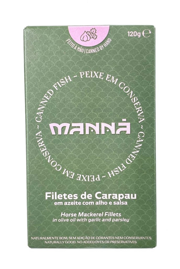 Filets de chinchards à l'huile d'olive, ail et persil - Manná - enboite.ch
