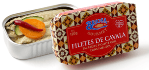 Filets de maquereau à l'huile d'olive avec condiments - Briosa - enboite.ch