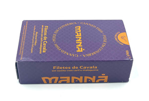 Filets de maquereau à l'huile d'olive avec curry et piment - Manná - enboite.ch