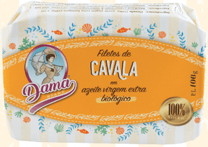 Filets de maquereau à l'huile d'olive extra vierge bio - Dama - enboite.ch