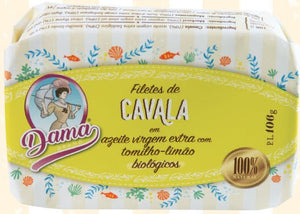 Filets de maquereau à l'huile d'olive extra vierge et thym citronné bio - Dama - enboite.ch