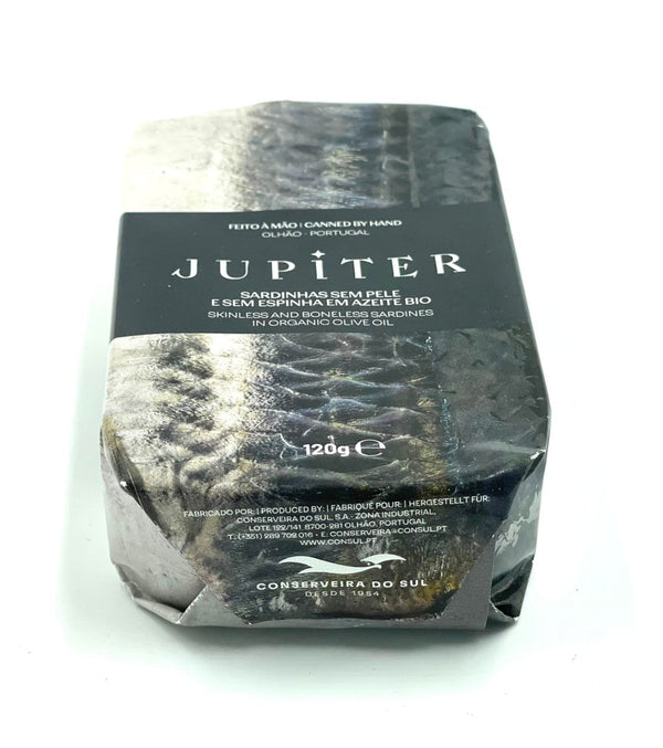 Filets de sardines à l'huile d'olive bio - Jupiter - enboite.ch