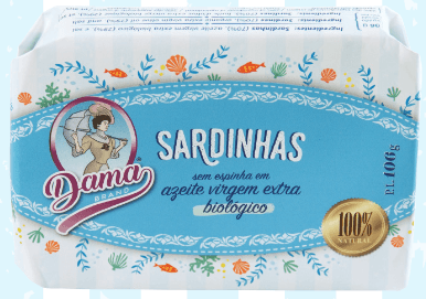 Filets de sardines à l'huile d'olive extra vierge bio - Dama - enboite.ch