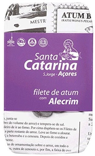 Filets de thon à l'huile d'olive et romarin - Santa Catarina - enboite.ch
