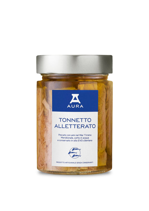 Filets de thon Alletterato à l'huile d'olive - Aura - enboite.ch
