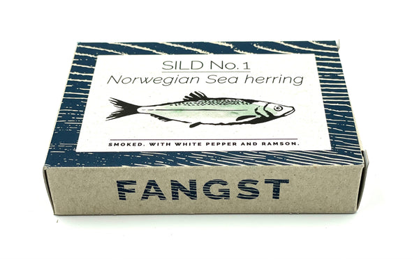 Hareng fumé de Norvège au poivre blanc et ail sauvage - Fangst - enboite.ch