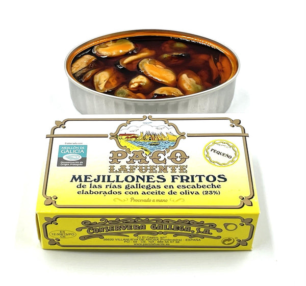 Moules en sauce escabèche - Paco Lafuente - enboite.ch