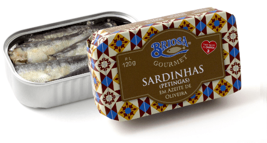 Petites sardines à l'huile d'olive - Briosa - enboite.ch