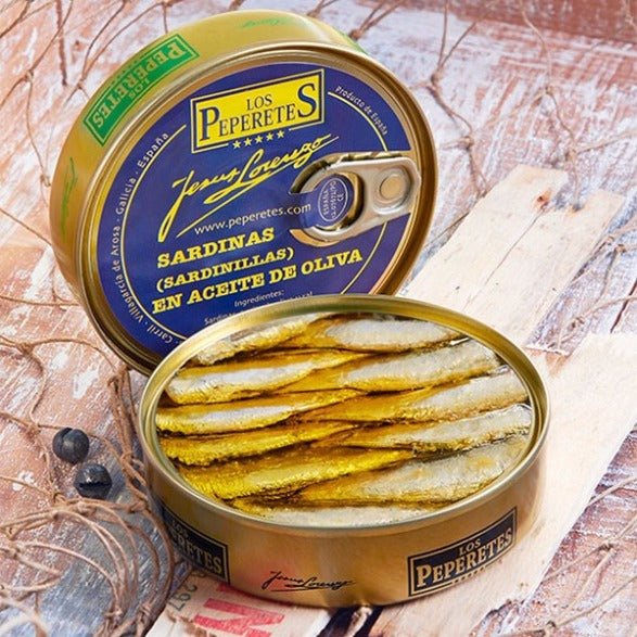 Petites sardines à l’huile d’olive - Los Peperetes - enboite.ch