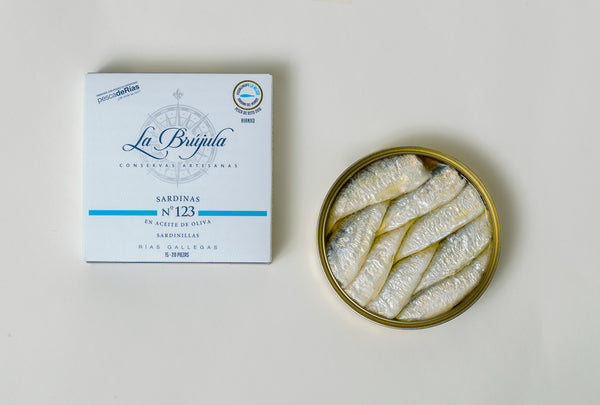 Petites sardines "do Xeito" à l'huile d'olive - La Brújula - enboite.ch