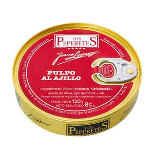 Poulpe à l'huile d'olive et à l'ail - Los Peperetes - enboite.ch