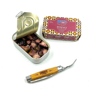 Poulpe à l'huile d'olive et ail - Briosa - enboite.ch