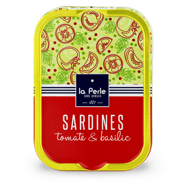 Sardines à la tomate et au basilic - La Perle des dieux - enboite.ch