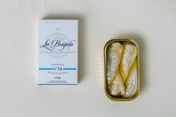 Sardines à l'huile d'olive - La Brújula - enboite.ch