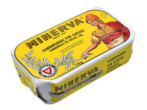 Sardines à l'huile d'olive - Minerva - enboite.ch