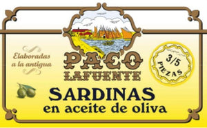 Sardines à l'huile d'olive - Paco Lafuente - enboite.ch