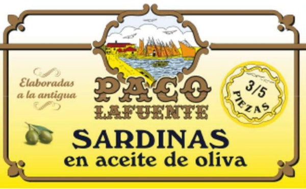 Sardines à l'huile d'olive - Paco Lafuente - enboite.ch