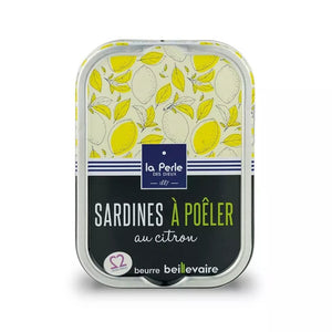 Sardines à poêler au beurre de baratte et citron - La Perle des dieux - enboite.ch