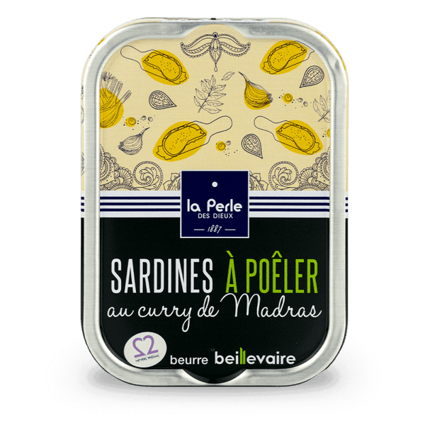 Sardines à poêler au curry de Madras - La Perle des dieux - enboite.ch