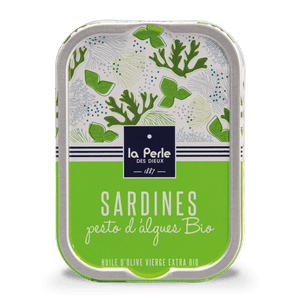 Sardines au pesto d'algues bio - La Perle des dieux - enboite.ch